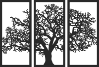Tree panels - DXF CNC dxf for Plasma Laser Waterjet Plotter Router Cut Ready Vector CNC file